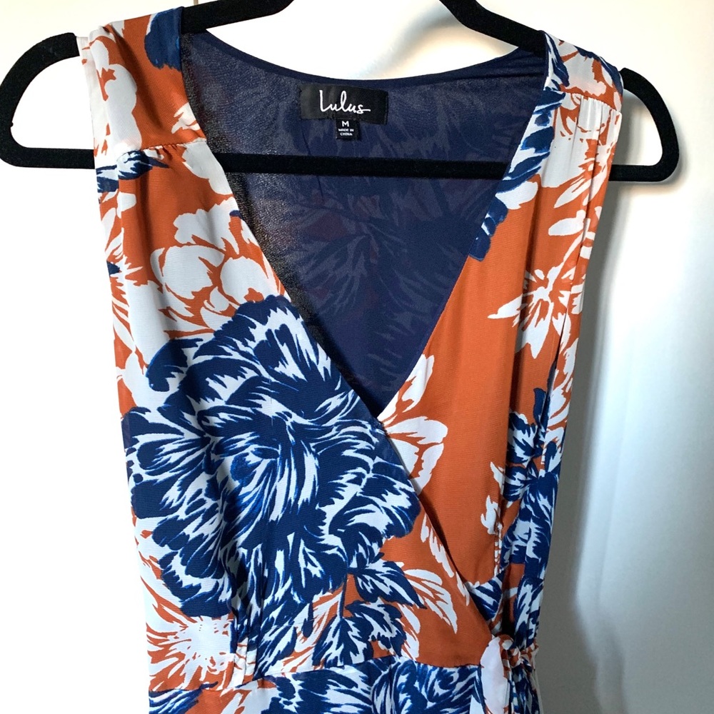 Lulus High-Low Floral print wrap dress